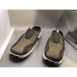 Cole Haan Mules Women's Size 8B Green With Pink Trim